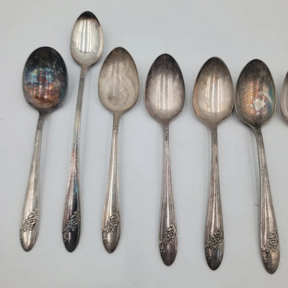 15pc VTG Oneida Community Tudor Plate‎ Queen Bess II Flatware Set Silverplate